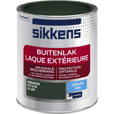 Afbeelding van sikkens buitenlak zijdeglans ral 6009 0.75 ltr