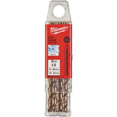 Afbeelding van Metaalboor Hss G Cobalt 4,8 X 86 Mm (10 Stuks)