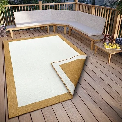 Afbeelding van Binnen en Buitenkleed Jewel Wit 80x150cm 123vloerkleed.nl is de online webshop voor vloerkleden woonaccessoires.