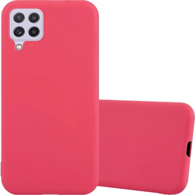 Afbeelding van Cadorabo Hoesje geschikt voor Samsung Galaxy A22 4G / M22 M32 in CANDY ROOD Beschermhoes TPU silicone Case Cover