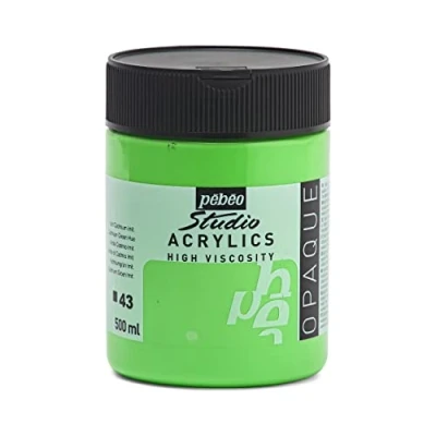 Afbeelding van Pébéo 171043 Studio Acrylics Fine Acryl Acrylverf Groen Cadmium Green Hue, 500 ml