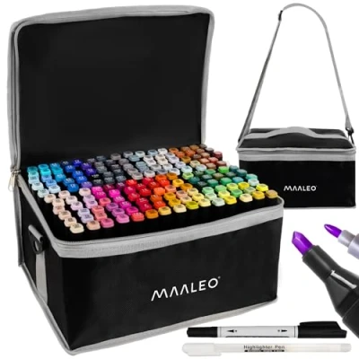Afbeelding van MAALEO Double sided markers/pens 168 pcs. 24101