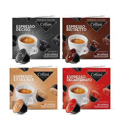 Afbeelding van Caffè Cellini Dolce Gusto Compatibele Capsules Proefpakket 120st