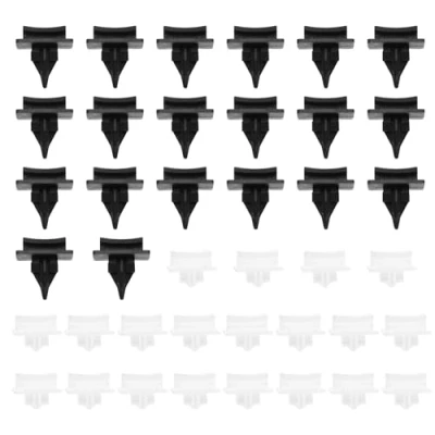 Afbeelding van ECSiNG 40 stuks voorruit zijtrim clips een pijler molding compatibel met Ford Transit V184 modellen, OEM 4069906 4069907