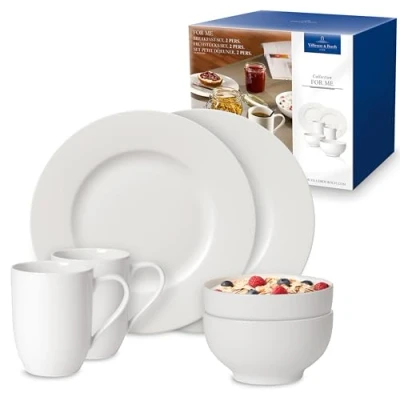Afbeelding van Ontbijset Villeroy &amp; Boch For Me Wit (6 Delig)