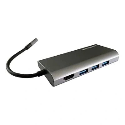 Afbeelding van LC Power HUB C MULTI 5 notebook dock &amp; poortreplicator Bedraad USB 3.2 Gen 1 (3.1 1) Type Antraciet, Zwart