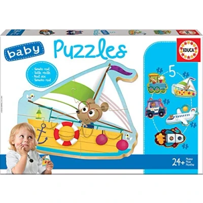 Afbeelding van EDUCA 5 puzzels VOERTUIGEN