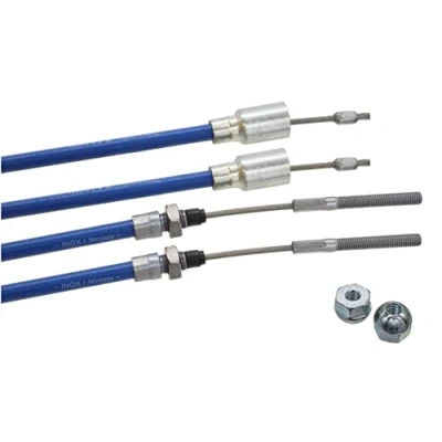 Afbeelding van Knott 2 x originele Nirosta remkabel inclusief moeren hulslengte: 1030 mm totale lengte: 1240 aanhangerkabel 37086.11 3708611 aanhangerremkabel touw rem moer kogelmoer GL HL