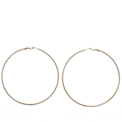 Afbeelding van Behave Oorbellen dames oorringen rosé kleur diameter 9 cm