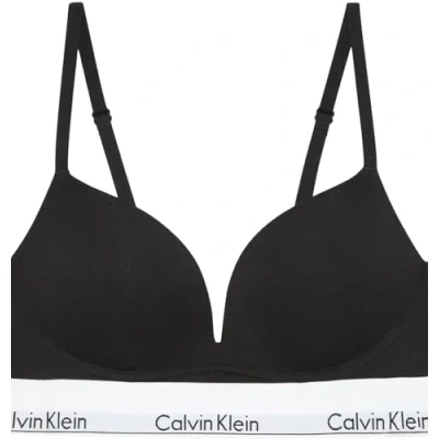Afbeelding van Calvin Klein Underwear Plunge ICON Pushup BH, Dames, Maat: 80B, Black