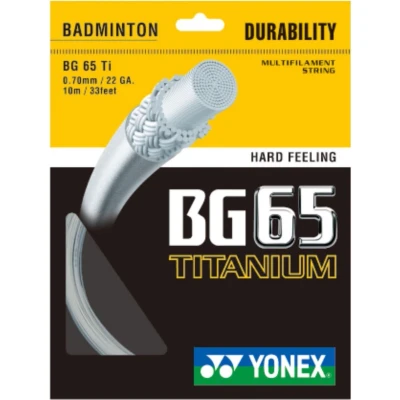 Afbeelding van Yonex BG 65TI 0,70 mm White 10 meter