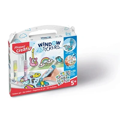 Afbeelding van Maped Creativ Raamstickers Stencil Kit Diverse Leuke Activiteiten voor Kinderen 5+