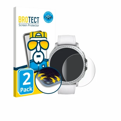 Afbeelding van BROTECT Screenprotector voor Samsung Galaxy Watch 8 Classic (46 mm) Folie Beschermfolie transparant volledig dekking (2 Stuks)