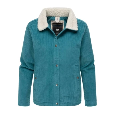 Afbeelding van Ragwear Cordjacke Corduroy Jas, Dames, Maat: XL, Petrol melange