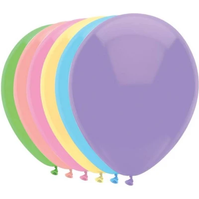 Afbeelding van Ballon Haza uni 30cm 100 stuks pastel assorti