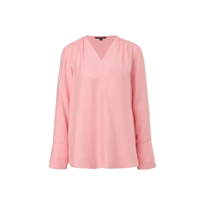Afbeelding van comma MIT Vausschnitt Blouse, Dames, Maat: 34, Rosa