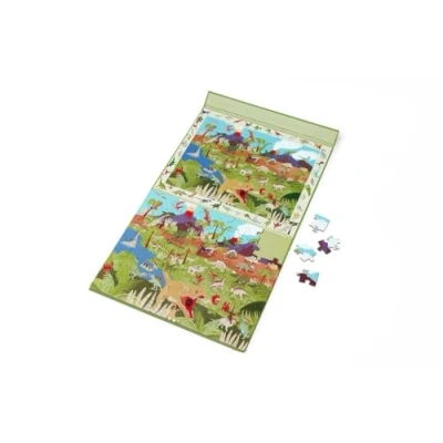 Afbeelding van Scratch Magnetische puzzel 2 in 1 Dino 80 stukjes + mysterie spel