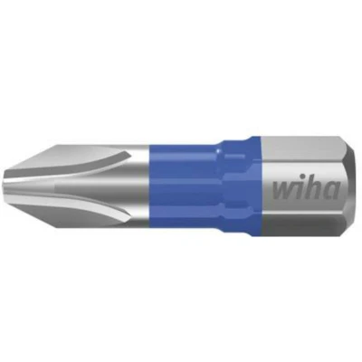 Afbeelding van 6x Wiha Bitset T bit 25 mm Phillips (PH2) 5 delig 1/4 in box (41599)