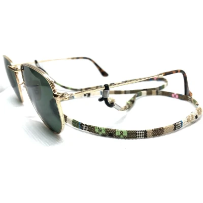 Afbeelding van Fashtival Brillenkoord Pantzer Zonnebrilkoord Camouflage bruin Zonnebril touwtje