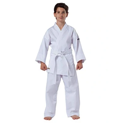 Afbeelding van Kwon Unisex kindervechtsportpak karate basic pak, wit, 120 EU