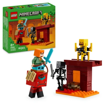 Afbeelding van LEGO 21266 Minecraft de lavastrijd in Nether