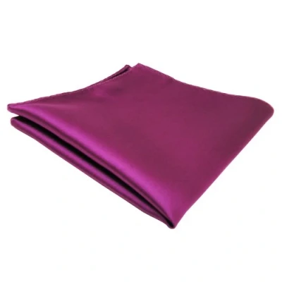 Afbeelding van TigerTie Designer pochet in effen kleur kavalierdoek Pochette steekdoek afmeting 30 x cm, Magenta Fuchsia Lila,
