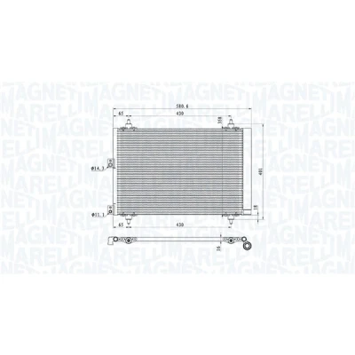 Afbeelding van Magneti Marelli Airco condensor 350203920000