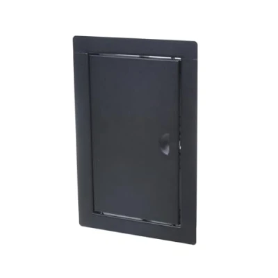 Afbeelding van Aqbau® Inspectiedeur, zwart, inspectieklep, onderhoudsdeur, metaal, kliksluiting (inbouwmaat 40 x 50 cm)