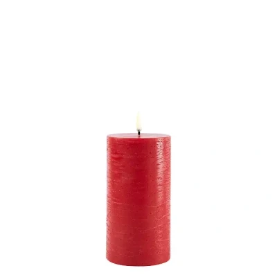 Afbeelding van Uyuni Led Rustieke Kaars Rood 7,8x15cm