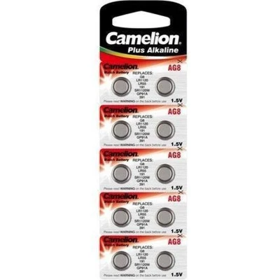 Afbeelding van Knoopcel batterij AG8 10 batterijen Camelion