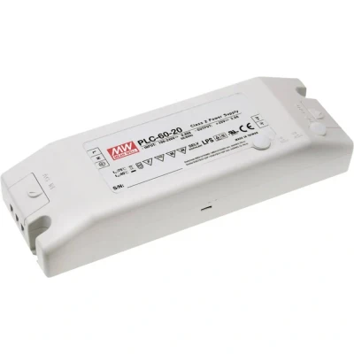 Afbeelding van Mean Well PLC 60 15 LED driver, transformator Constante spanning, stroomsterkte W 4 A V/DC Niet dimbaar, PFC schakeling,