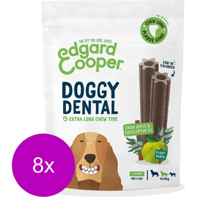 Afbeelding van 8x Edgard &amp; Cooper Doggy Dental Sticks Appel Eucalyptusolie Medium