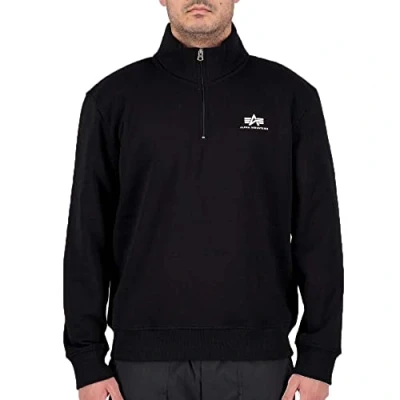 Afbeelding van Alpha Industries SL met halve rits voor heren Black