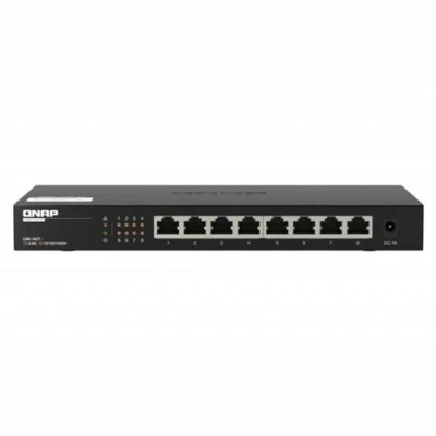 Afbeelding van QNAP QSW 1108 8T netwerk switch Unmanaged 2.5G Ethernet (100/1000/2500) Zwart