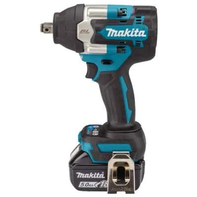 Afbeelding van Makita DTW700RTJ 18V Li ion accu slagmoersleutel set (2x5.0Ah) in Mbox 1/2&quot; koolborstelloos