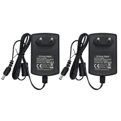 Afbeelding van Security 01 Set van 2 AC naar DC 12V 3A voedingsadapter, stekker 5,5 mm x 2,1 voor CCTV camera DVR LED String Light