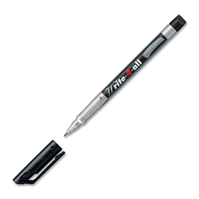 Afbeelding van Permanente Marker Pen STABILO Write 4 all Fijn Pack van 3 Zwart