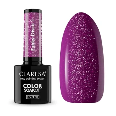 Afbeelding van Claresa UV/LED Gellak 5ml Funky Disco 5 Violet Vinyl