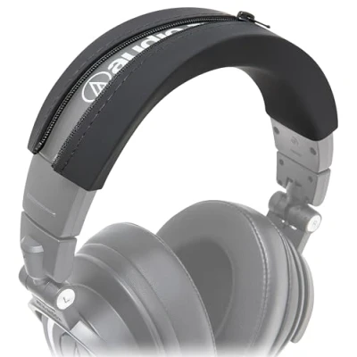 Afbeelding van WC BandZ ATH Verbeterde hoofdbandhoes voor Audio Technica M50X / M50XBT M50 M40X M40 M40FS M30X M30 M20X MSR7 van Wicked Cushions Black