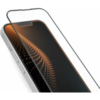 Afbeelding van SBS Ultrasterke screenprotector voor iPhone 14/13/13 Pro met D3O technologie (1 Stuk, Apple 13, 14, 13 Pro), Smartphone beschermfolie, Zwart