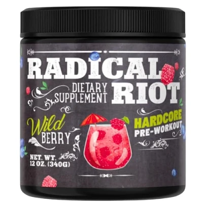 Afbeelding van American Supps® Premium Pre Workout booster [340g] wilde bessen 300 mg cafeïne + bèta alanine L citrulline malat ultieme pomp voor hardcore training