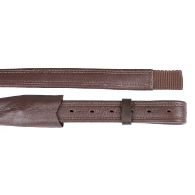 Afbeelding van HORKA STIJGBEUGELRIEM DRESSUUR NYLON KERN BRUIN/ZILVER
