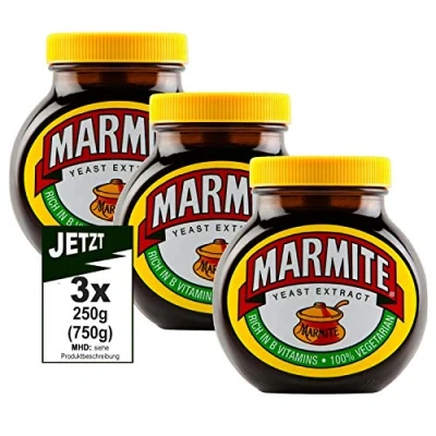 Afbeelding van Marmite Yeast Extract Original 3 x 250 g (750 g) pikant beleg, gistextract