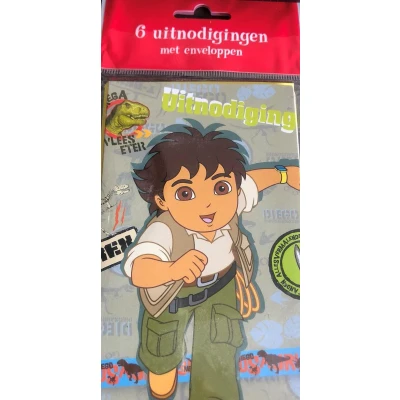 Afbeelding van Uitnodiging Diego 6 stuks