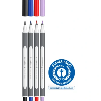 Afbeelding van Schneider brushpen Paint it 070 etui 4 stuks S ML07010501