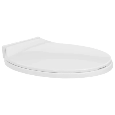 Afbeelding van Toiletbril soft close ovaal lichtgrijs