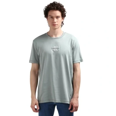 Afbeelding van Calvin Klein Jeans Monogram Tshirt print, Heren, Maat: XXS, Slate gray