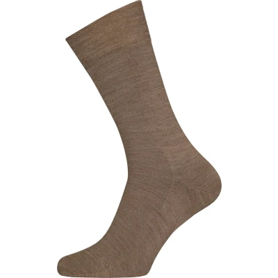 Afbeelding van FALKE Sensitive Berlin herensokken lichtbruin melange (nutmeg melange) Maat: 47 50