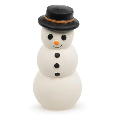 Afbeelding van Petface Santos Sneeuwpop Latex Kerst Hond Speelgoed met Ingebouwde Pieper