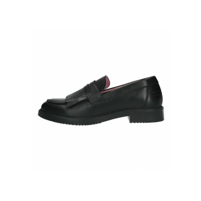 Afbeelding van sacha Loafer MIT Fransen Instappers, Dames, Maat: 37, Black Schoenen